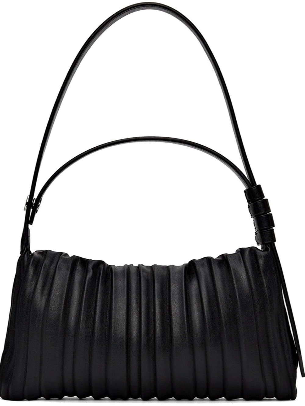 Simon Miller Pleated Shoulder Bag Black